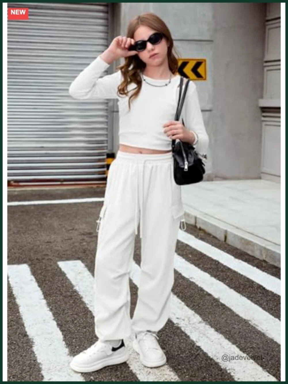 Girls Y2K Baggy Cargo Pants Adjustable Cuffs Parachute Joggers 5-14Y